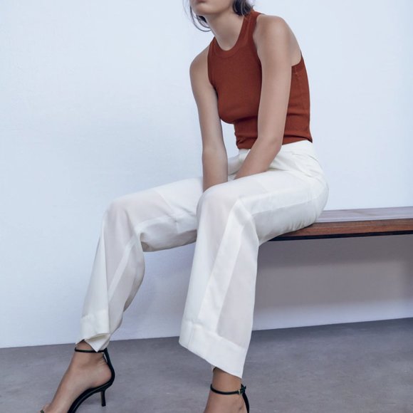 zara extra fine knit top